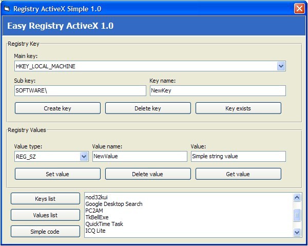 Easy Dialog ActiveX (OCX) Screenshot